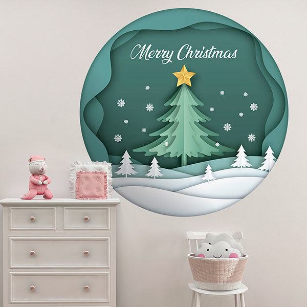 Vinilos Decorativos: Esfera de Navidad, en inglés