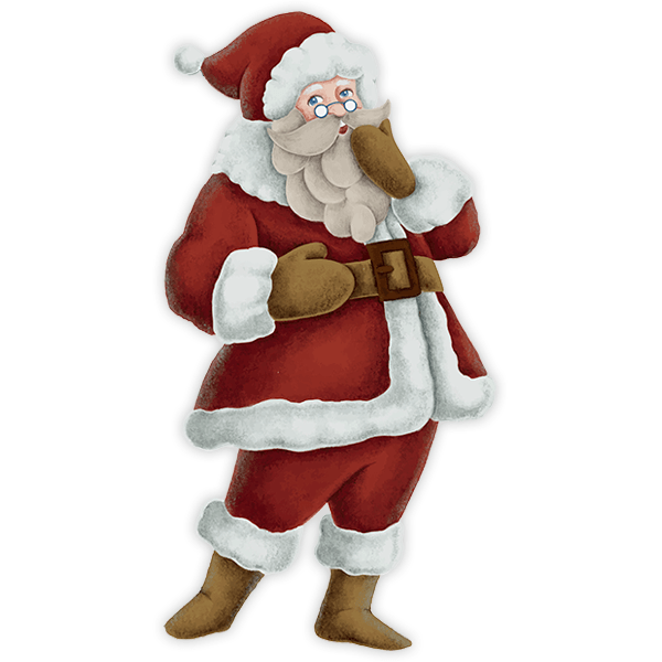 Vinilos Decorativos: Papá Noel cantando 0