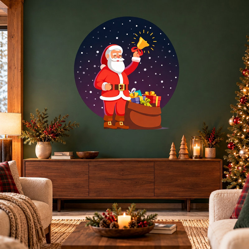Vinilos Decorativos: Pap&aacute; Noel trae Navidad