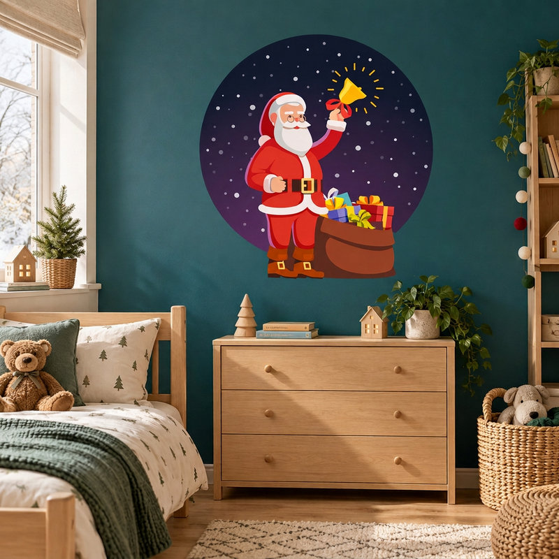 Vinilos Decorativos: Pap&aacute; Noel trae Navidad