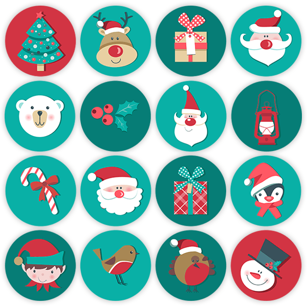 Vinilos Decorativos: Kit iconos navideños 0