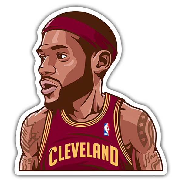 Pegatinas: NBA - Lebron James