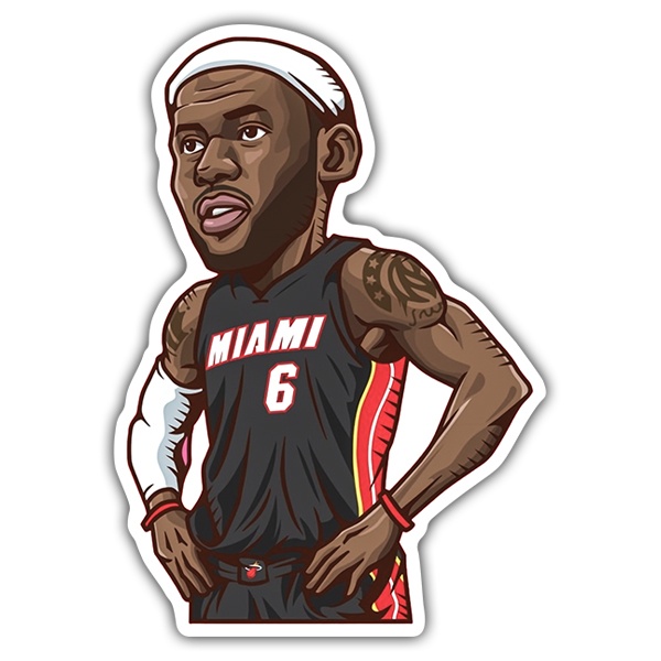 Pegatinas: NBA - Lebron James All-Star