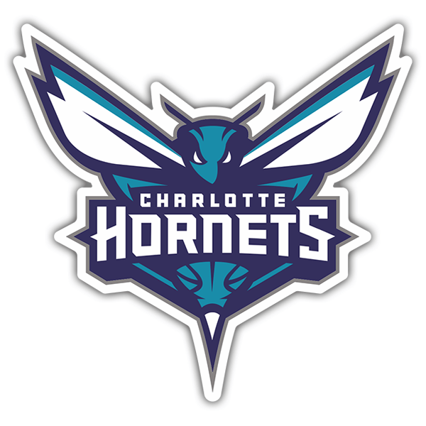 Pegatinas: NBA - Charlotte Hornets escudo 0