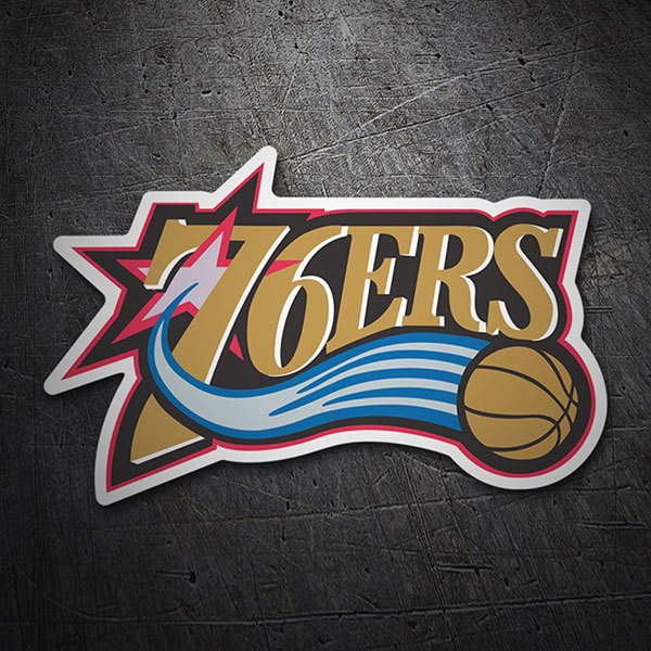 Pegatinas: NBA - Philadelphia 76ers escudo antiguo 1