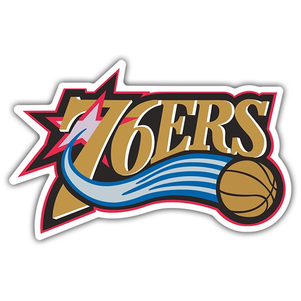 Pegatinas: NBA - Philadelphia 76ers escudo antiguo