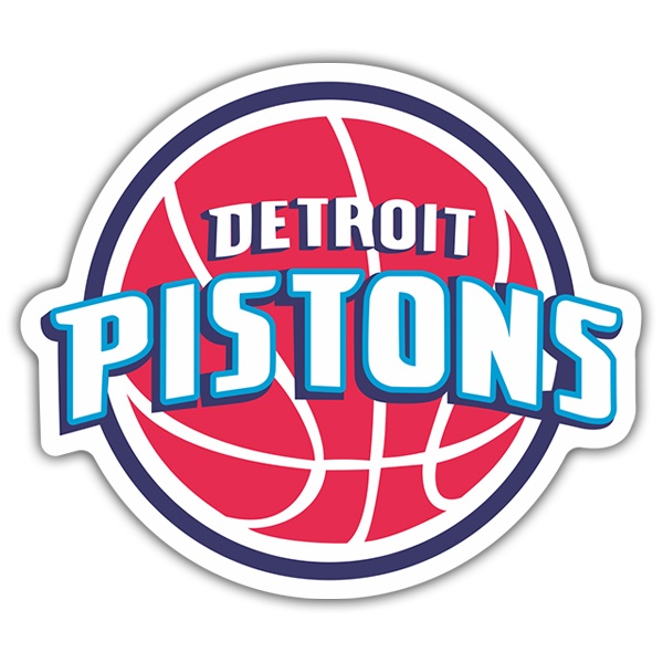 Pegatinas: NBA - Detroit Pistons escudo antiguo