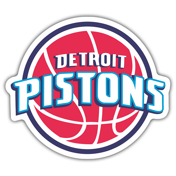 Pegatinas: NBA - Detroit Pistons escudo antiguo 0