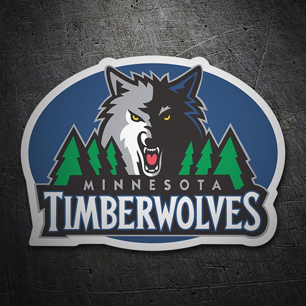 Pegatinas: NBA - Minnesota Timberwolves escudo antiguo