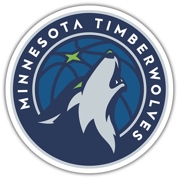 Pegatinas: NBA - Minnesota Timberwolves escudo