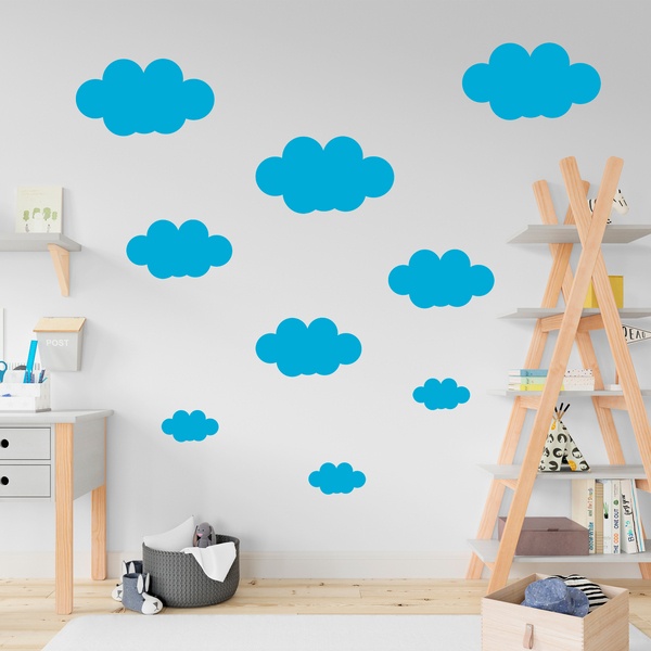 Vinilos Decorativos: Kit de 9 Nubes