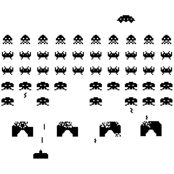 Vinilos Decorativos: Space Invaders