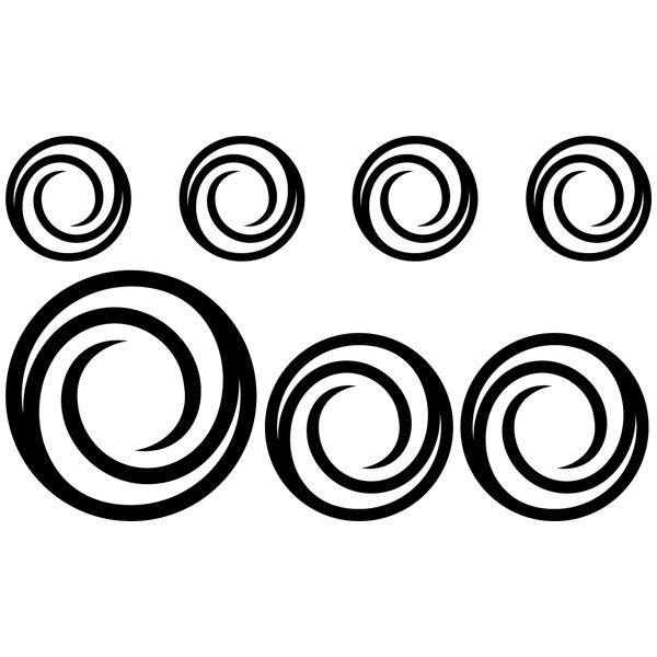 Vinilos Decorativos: Kit 7 círculos G