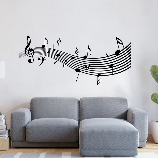 Vinilos Decorativos: Partitura Solfa