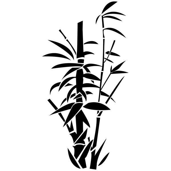 Vinilos Decorativos: Floral Cañas de bambú
