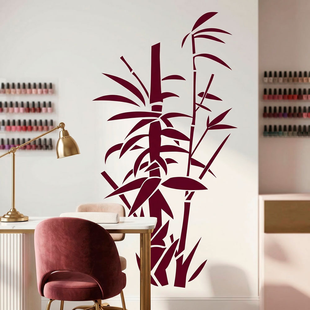 Vinilos Decorativos: Floral Ca&ntilde;as de bamb&uacute;