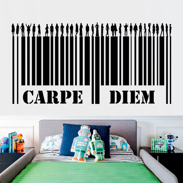 Vinilos Decorativos: Carpe Diem - Código de barras