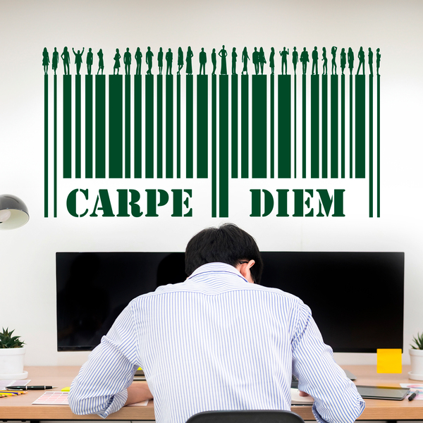 Vinilos Decorativos: Carpe Diem - Código de barras