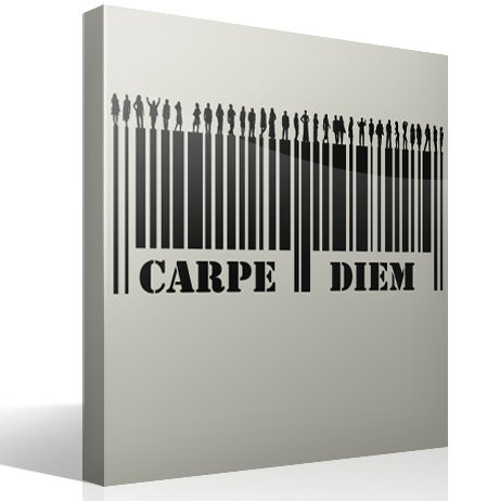 Vinilos Decorativos: Carpe Diem - Código de barras