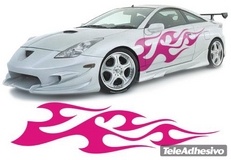 Pegatinas: New Flaming 10 2