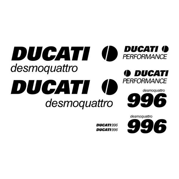 Pegatinas: Set 8X Ducati desmoquattro 996