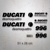 Pegatinas: Set 8X Ducati desmoquattro 996 2