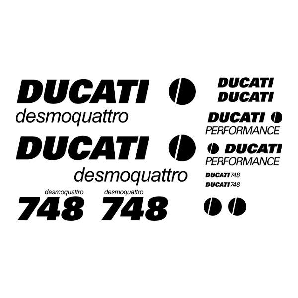 Pegatinas: Set 12X Ducati desmoquattro 748