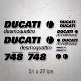 Pegatinas: Set 12X Ducati desmoquattro 748 2