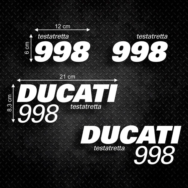 Pegatinas: Set 4X Ducati 998