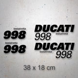 Pegatinas: Set 4X Ducati 998 2
