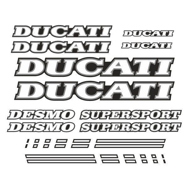 Pegatinas: Set 10X Ducati Desmo