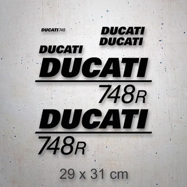 Pegatinas: Set 6X Ducati 748 R