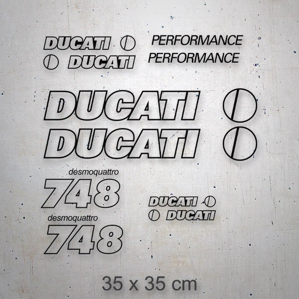 Pegatinas: Set 9X Ducati performance