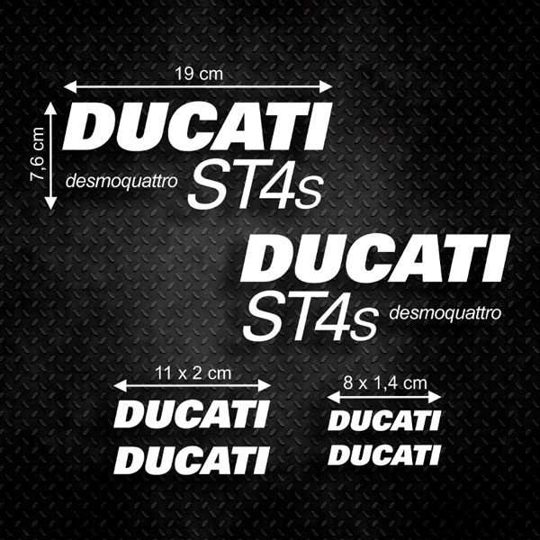 Pegatinas: Set 6X Ducati ST4s