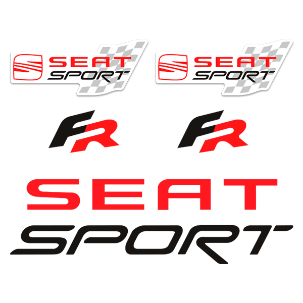 Pegatinas: Set 8X Seat FR Sport