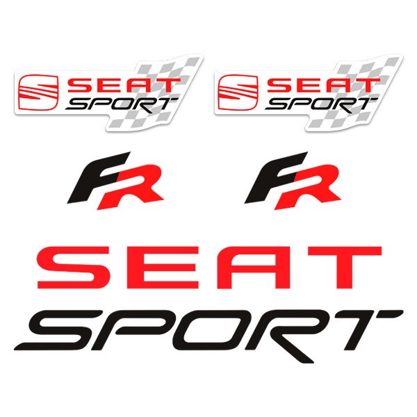 Pegatinas: Set 8X Seat FR Sport