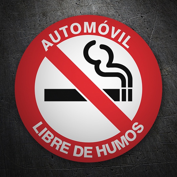 Pegatinas: Prohibido fumar en el coche