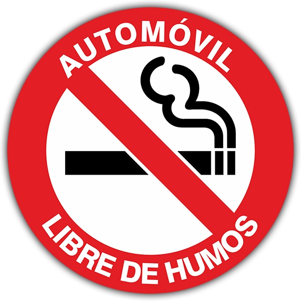 Pegatinas: Prohibido fumar en el coche