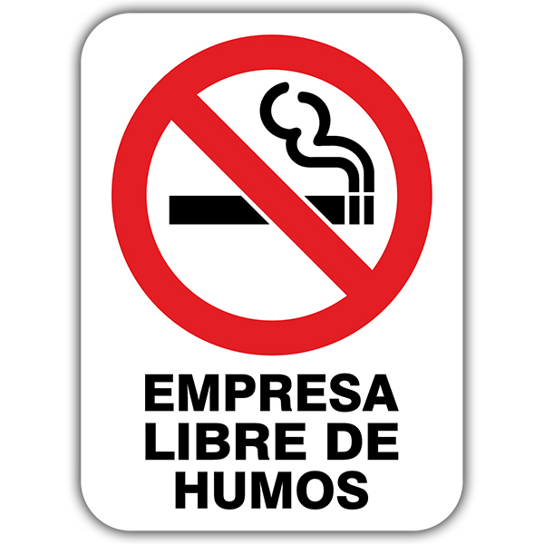 Pegatinas: Empresa libre de humos