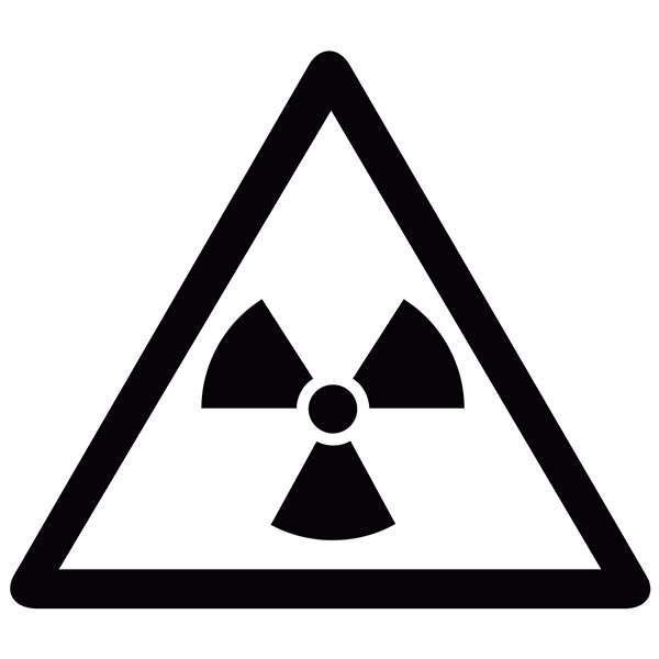Pegatinas: Alerta por radiactividad