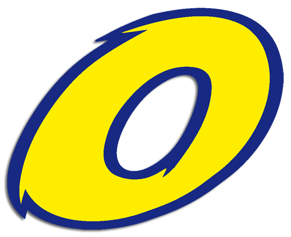 Pegatinas: Número 0 amarillo y azul