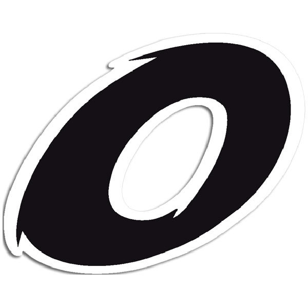 Pegatinas: Número 0 negro y blanco