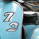 Pegatinas: Número 0 para moto 3
