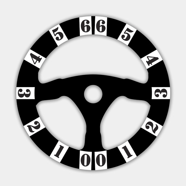 Pegatinas: Números para volante
