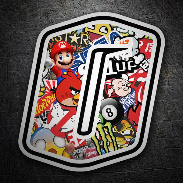 Pegatinas: Número 0 Stickerbomb