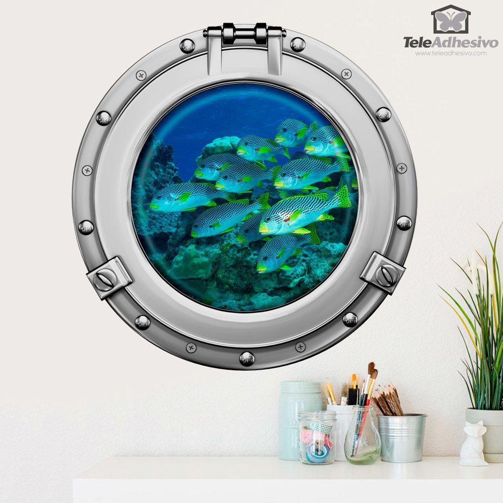 Vinilos Decorativos: Banco de peces 1