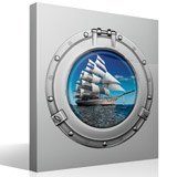 Vinilos Decorativos: Ojo de buey barco velero 4