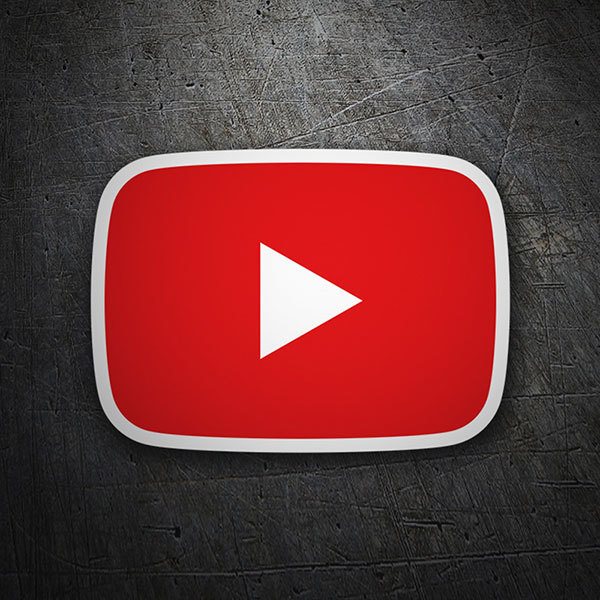 Pegatinas: Youtube Play