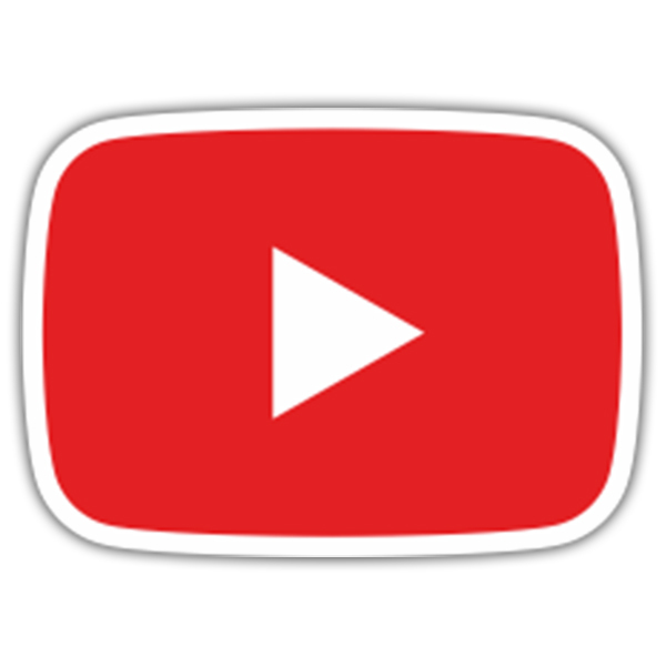 Pegatinas: Youtube Play