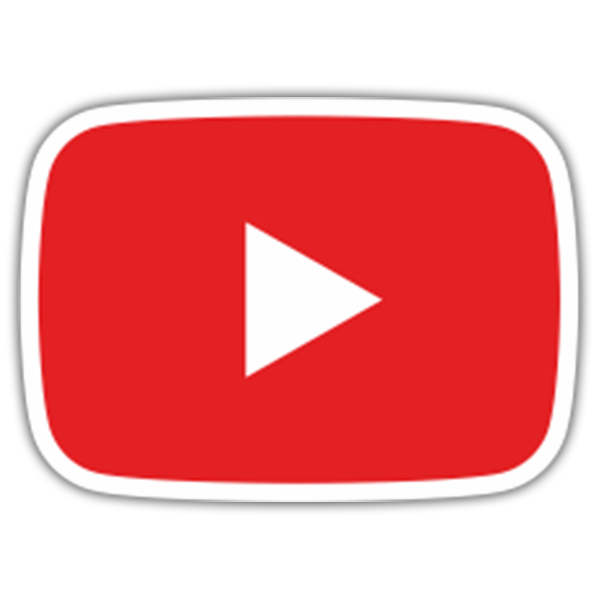 Pegatinas: Youtube Play